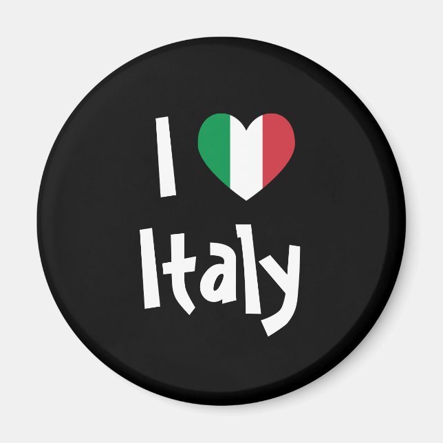 Jag älskar Italien Magnet (Framsidan)