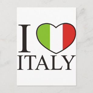 Jag älskar italien vykort