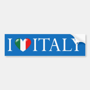 Jag älskar italienklistermärken bildekal