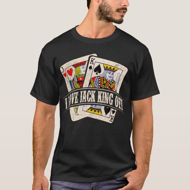 Jag älskar Jack King Off T Shirt (Framsida)