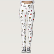 Jag älskar Jack Russell Terrier Leggings