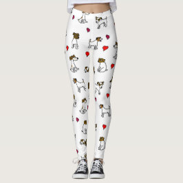 Jag älskar Jack Russell Terrier Leggings