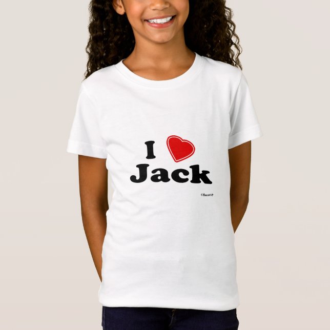 Jag älskar jacken t-shirt (Framsida)