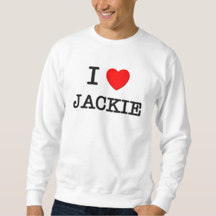Jag älskar Jackie Lång Ärmad Tröja