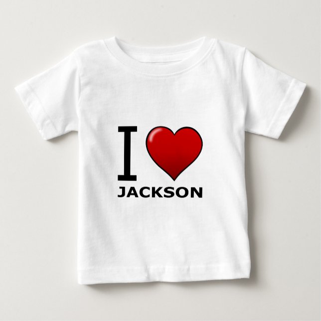 JAG ÄLSKAR JACKSON, MS - MISSISSIPPI T-SHIRT (Framsida)