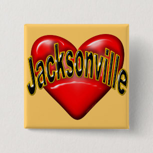 Jag älskar Jacksonville Knapp