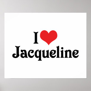 Jag älskar Jacqueline Poster