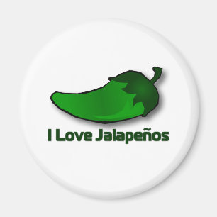 Jag älskar Jalapenos Magnet
