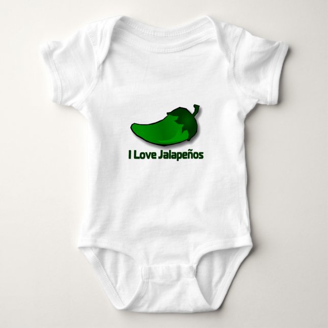 Jag älskar Jalapenos T-shirt (Framsida)