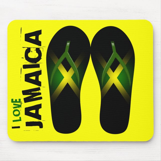 Jag älskar Jamaica Mousepad Musmatta (Framsidan)