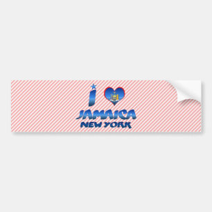 Jag älskar Jamaica, New York Bildekal