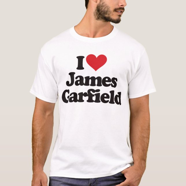 Jag älskar James Garfield Tee Shirt (Framsida)