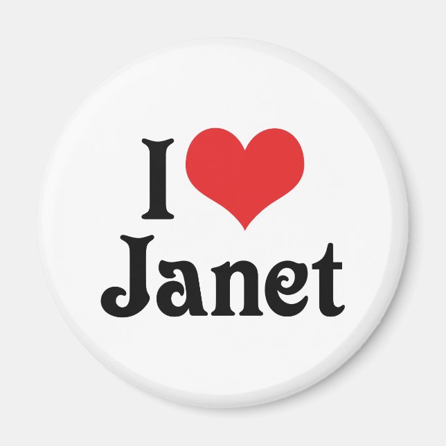 Jag älskar Janet Magnet (Framsidan)
