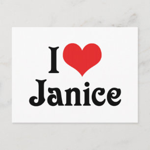 Jag älskar Janice Vykort
