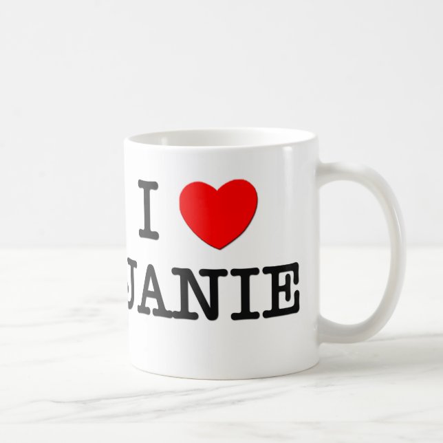 Jag älskar Janie Kaffemugg (Höger)