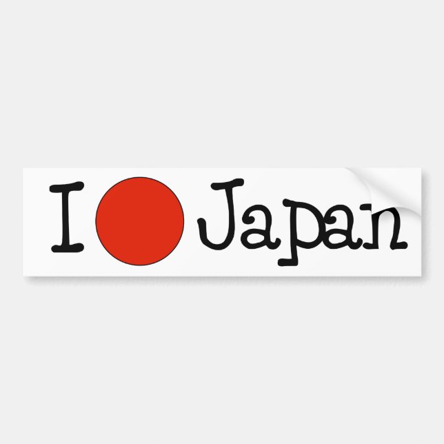 JAG ÄLSKAR JAPAN BILDEKAL (Framsidan)