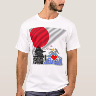 Jag älskar Japan – Den uppgående solens anda T Shirt