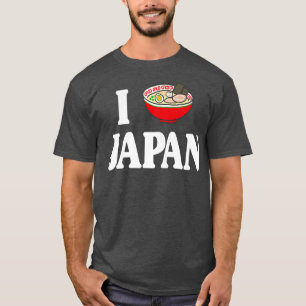 Jag älskar Japan i Kärlek Ramen Kawaii Anime Ramen T Shirt