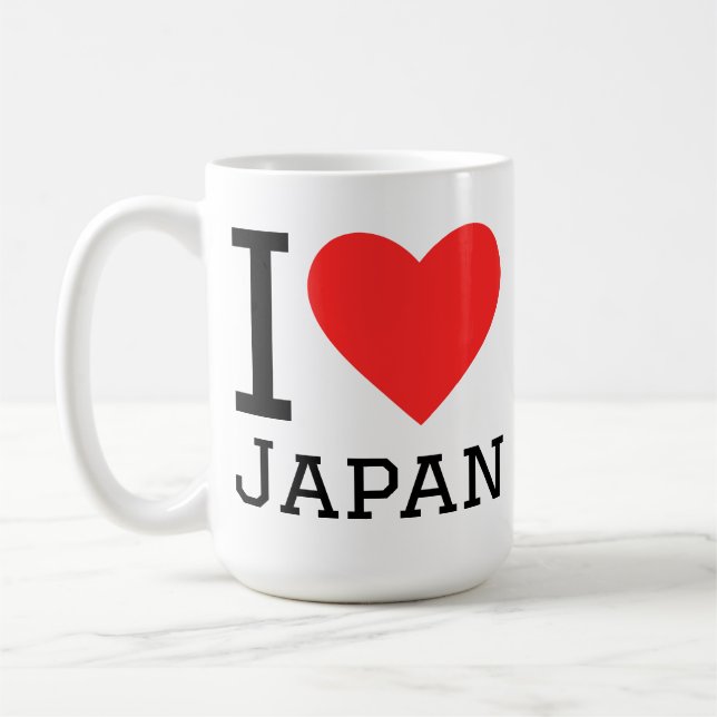 Jag älskar Japan  Kaffemugg (Vänster)