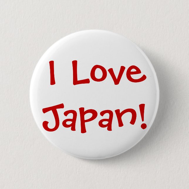Jag älskar Japan! Knapp (Framsida)