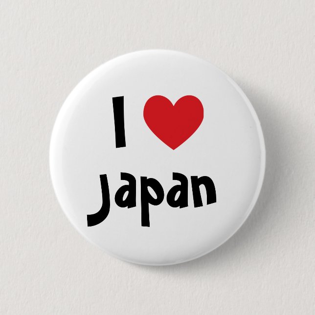 Jag älskar Japan Knapp (Framsida)
