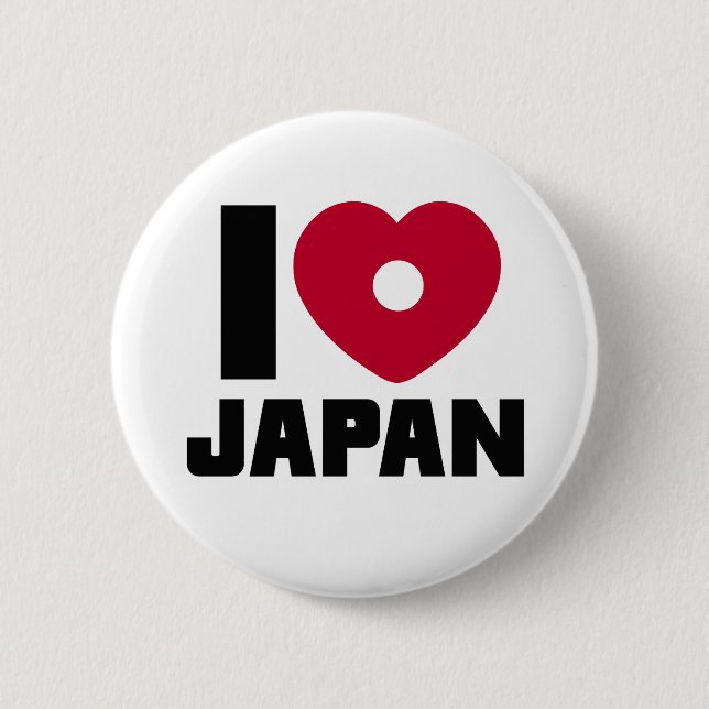 Jag älskar Japan knäppas Knapp (Framsida)