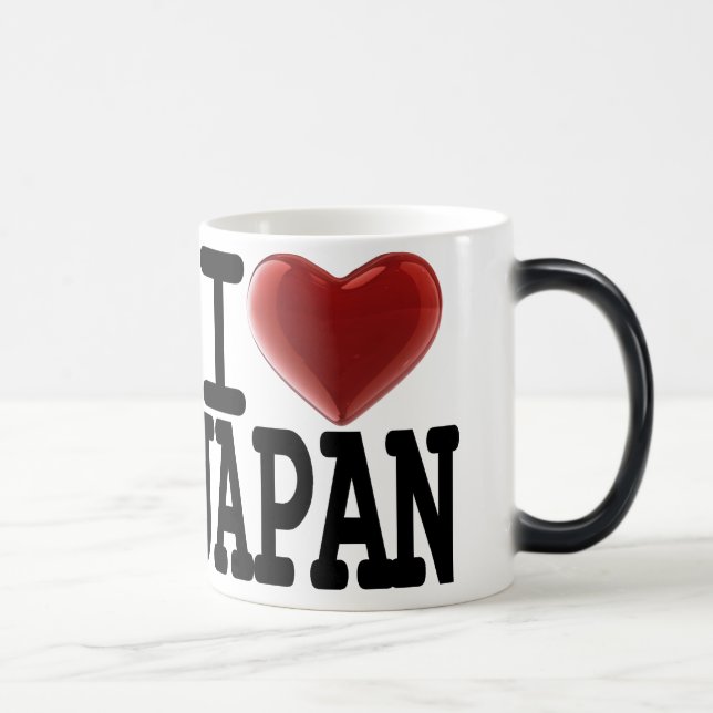 Jag älskar JAPAN Magisk Mugg (Höger)