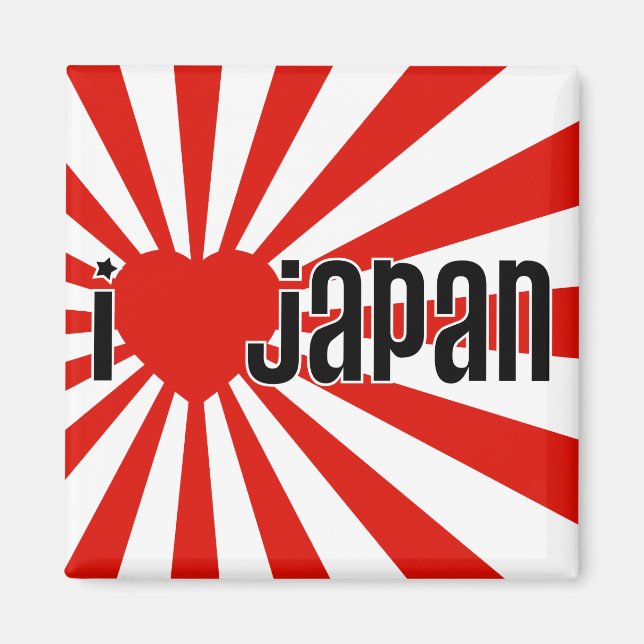 Jag älskar Japan! Magnet (Framsidan)