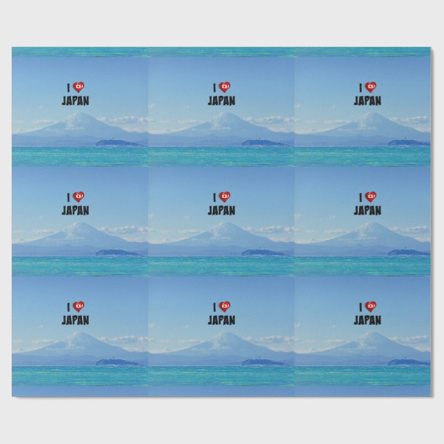 "Jag älskar Japan," Mt. Fuji Presentpapper (Platt)