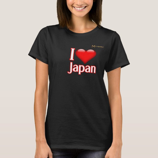 Jag älskar Japan T Shirt (Framsida)