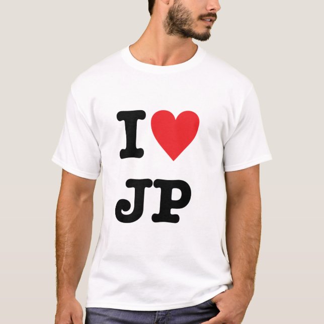 Jag älskar Japan. Tee Shirt (Framsida)