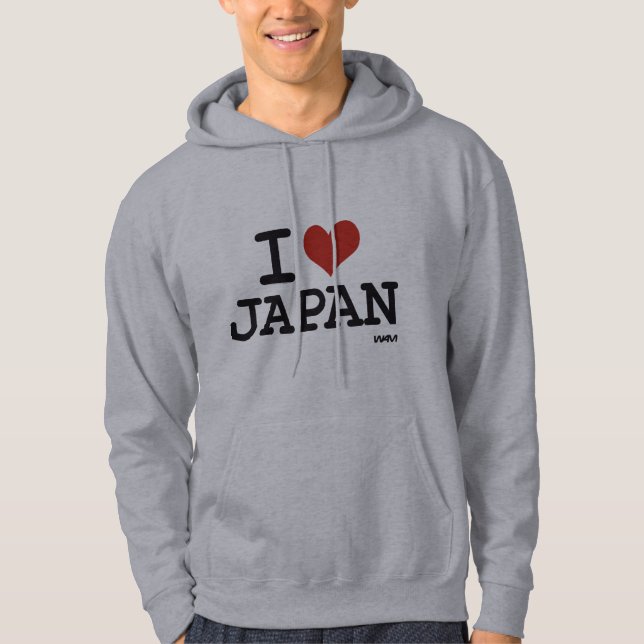 JAG ÄLSKAR JAPAN TRÖJA MED LUVA (Framsida)