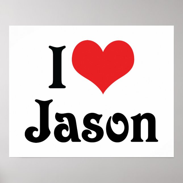 Jag älskar Jason Poster (Framsidan)