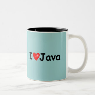 Jag älskar Java Två-Tonad Mugg