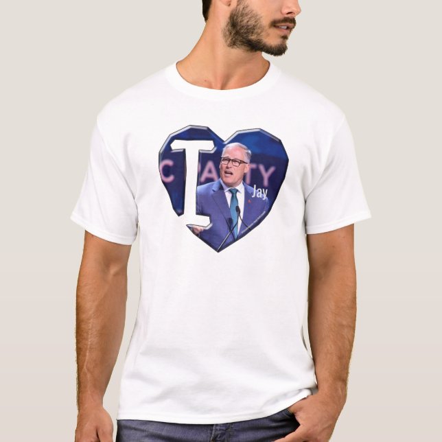 Jag älskar Jay Inslee - T Shirt (Framsida)