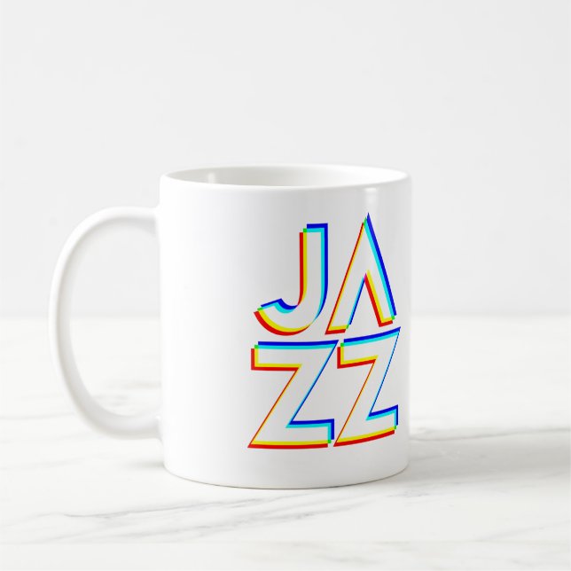 Jag älskar jazz kaffemugg (Vänster)