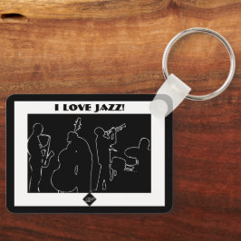 Jag älskar Jazz Nyckelring