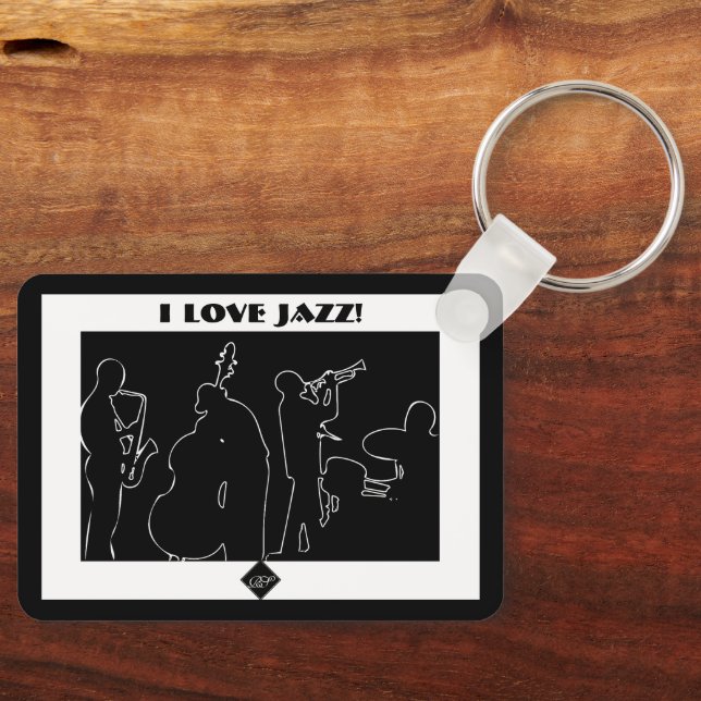 Jag älskar Jazz Nyckelring (Framsida)