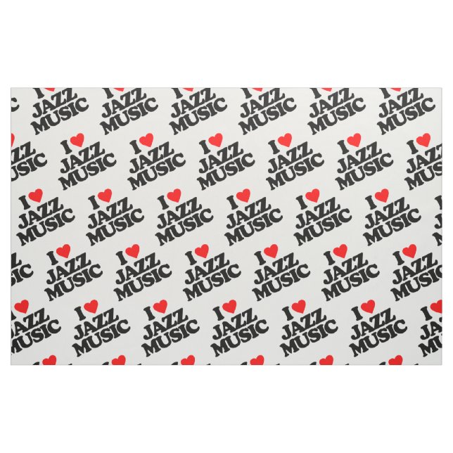 JAG ÄLSKAR JAZZMUSIK TYG (Fat Quarter)