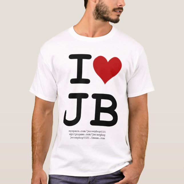 Jag älskar JB-T-tröja T-shirt (Framsida)