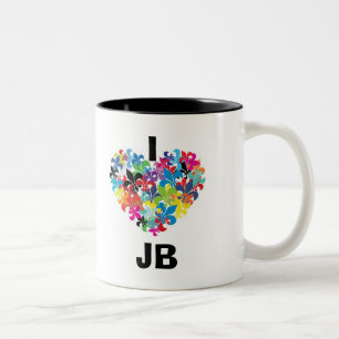 Jag älskar JB Två-Tonad Mugg