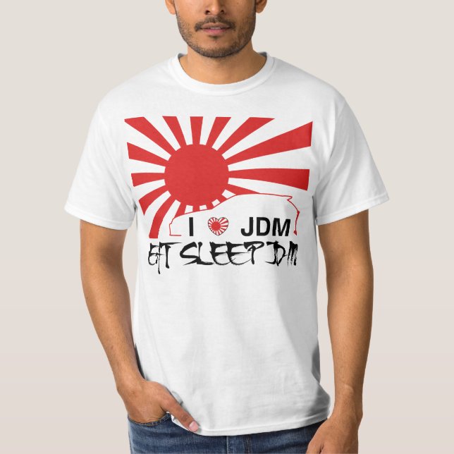 JAG ÄLSKAR JDM ÄTER SKJORTAN FÖR SÖMN T T-SHIRT (Framsida)