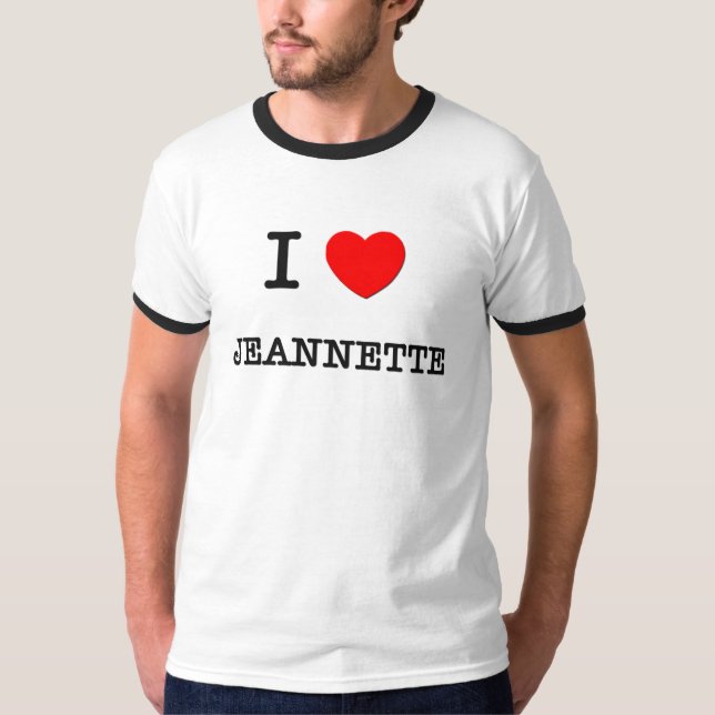 Jag älskar Jeannette T-shirt (Framsida)