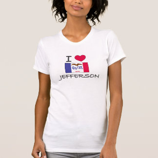 Jag älskar Jefferson Iowa Tee Shirt