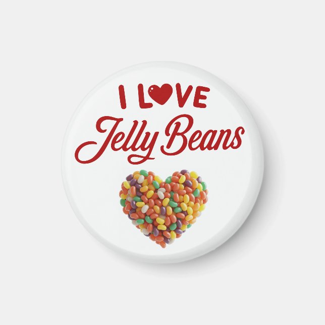 Jag älskar Jellybeans Magnet (Framsidan)