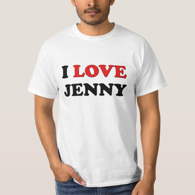 Jag älskar Jenny T-shirt (Framsida)