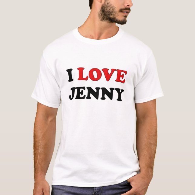 Jag älskar Jenny T-shirt (Framsida)