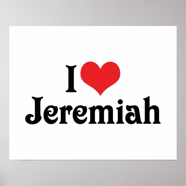 Jag älskar Jeremiah Poster (Framsidan)