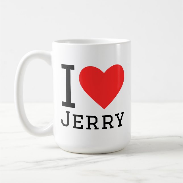 Jag älskar jerry kaffemugg (Vänster)