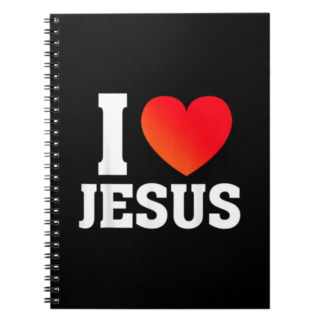 Jag älskar Jesus Anteckningsbok (Framsidan)